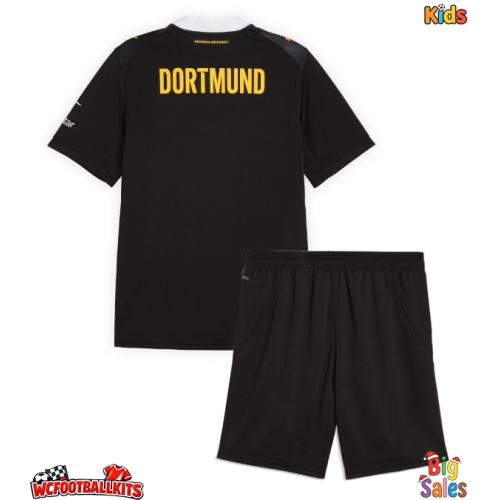 Borussia Dortmund Replica Away Stadium Kit for Kids 2026-27 Short Sleeve (+ pants)